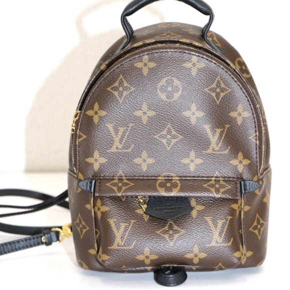 Louis Vuitton Palm Springs Backpack Mini Brown Canvas M44873 - Picture 1 of 14
